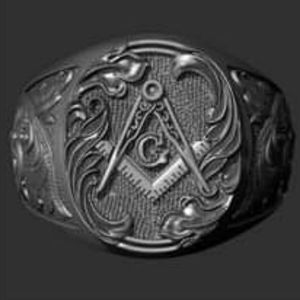 Gothic Style Masonic Ring